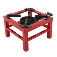 EurGas B4195 Arzator Pirostrie cu 2 Inele pentru Propan-Butan, 350x350mm - 3