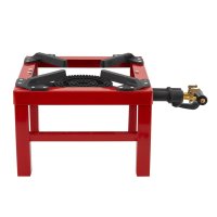 EurGas B4195 Arzator Pirostrie cu 2 Inele pentru Propan-Butan, 350x350mm - 5