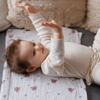 Set 3 scutece din muselina super soft 70x70 cm Babyono multicolor 03 - 10