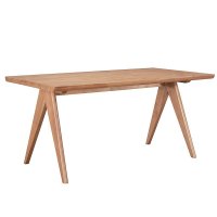 Masa Winslow rubberwood, culoarea nuc deschis 160x85x75cm - 1