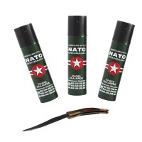Set 3 sprayuri NATO, cadou briceag model spaniol 21 cm - 3