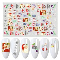 Sticker decor unghii model iarna f687 - 1