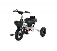 Tricicleta pentru copii Lorelli Zippy Air Sapphire control parental 12-36 luni, cu scaun reversibil, rotire 360 grade, spatar reglabil pe multiple pozitii, roti din cauciuc cu camera si 2  tipuri de suport pentru picioare - 3