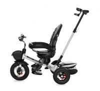 Tricicleta pentru copii Lorelli Zippy Air Sapphire control parental 12-36 luni, cu scaun reversibil, rotire 360 grade, spatar reglabil pe multiple pozitii, roti din cauciuc cu camera si 2  tipuri de suport pentru picioare - 5