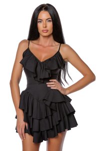 Rochie Russian Style Alb-Negru - 1