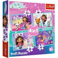 Puzzle Trefl 4in1 Gabby's Great Adventure - 1