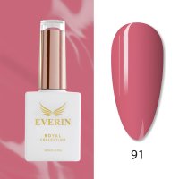 Oja Semipermanentă Everin Royal Collection 10 ml – 91 Rosewood Nude | Roz Pudrat Elegant - 1