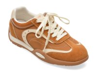 Pantofi sport FLAVIA PASSINI maro, T265105, din material textil si piele naturala - 1