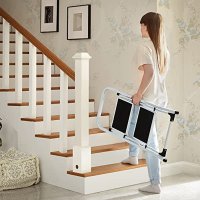 Scara, Songmics, Alb-Negru, 86.5x44.5x4.5 cm - 5