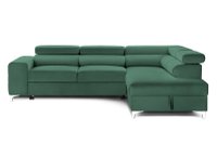 Colțar Extensibil TIME NEW, cu lada depozitare, tetiere reglabile, 285x220x95 cm - 1