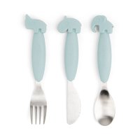 Set de Tacamuri pentru Copii Done by Deer Easy-grip Deer Friends Blue - 5