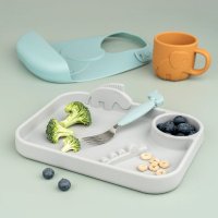 Set de Tacamuri pentru Copii Done by Deer Easy-grip Deer Friends Blue - 4