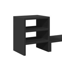 Suport pentru monitor cu organizator de birou din lemn negru - 7