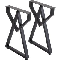 Set picioare masa metal, Homs , Negru,60X72 cm,30683 - 1