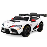 Masinuta electrica pentru copii, Toyota Supra GR, 12V 90W, telecomanda control parental, alba - 1