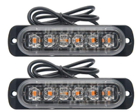 Set 2 x Lumini de Avertizare 6 LED pentru platforma ATV Tractor Jeep Off Road - 1