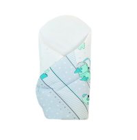 Paturica de infasat multifunctionala standard 80x80 cm Turquoise Owls New2 - 2
