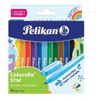 Set Carioci Colorella Star C302 - 12 Culori cu Varf de 0,8mm - 1