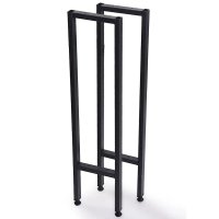 Set picior masa bar din metal,negru,83 cm,30679 - 1