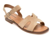 Sandale GRYXX bej, 1352C25, din piele intoarsa - 1