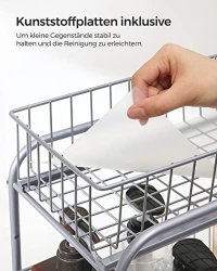 Organizator bucatarie, Songmics, Argintiu, 36x21x25.5-31.5 cm - 7