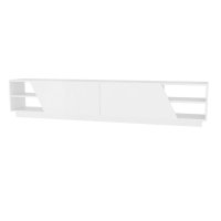 Comoda TV RHODES alba, design scandinav, 240 x 37,1 x 47,4 cm - 1