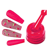 Neon Rubber Base Everin 15ml 01 - Bază Rubber Coral Neon - 1