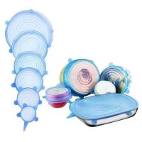 Set de 6 capace din silicon flexibil pentru caserole - 1