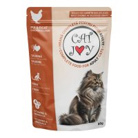 CAT JOY, Pui și Ficat, plic hrană umedă pisici, (în sos), 85g - 2