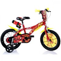 Bicicleta Flash Dino Bikes pentru copii, 14 inch, rosie - 2