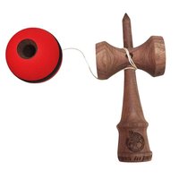 Kendama profesionala, Bila din lemn, Samurai + Sticker pentru telefon, 84KD - 11