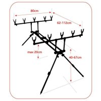 Rod Pod Baracuda RX6-5, 5 posturi - 2