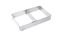 Forma dreptunghiulara pentru tort reglabila de 28 pana la 53 cm H-8CM - 1