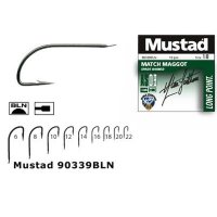 Carlige Mustad 90339 pentru momeala larva - 10 buc (Nr. 18) - 2