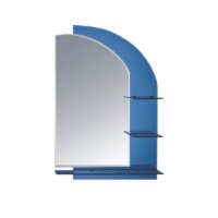Oglinda de Baie RO-176 cu Polite, 60x80 cm, Albastru - 1
