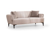 Canapea fixa HAMLET, 2 locuri, bej, 180x95x77 cm - 1