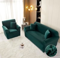 Husa din catifea elastica pentru canapea de 3 locuri - 1