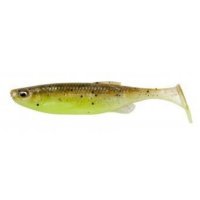 Shad Savage Gear Fat Minnow T-Tail, culoare Green Pearl Yellow, 9cm, 7g, 5buc - 1