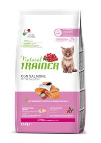 Hrana Uscata pentru Pisoi Natural Trainer Kitten cu Somon, 1.5 kg - 1