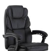 Scaun de birou directoral Sanema Pako, Negru, 62x67x122 cm - 5