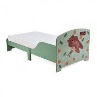 Pat pentru copii GINGER HOME 130x70 cm cu laterale de protectie Forest - 10