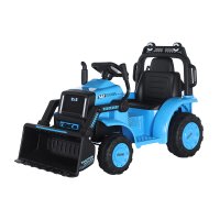 Excavator electric Kinderauto BJYT1066 60W 6V cu telecomanda, culoare albastra - 1