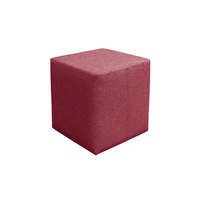 Taburet ROKA, rosu, 35x35x38 cm - 1