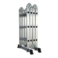 Scara multifunctionala din aluminiu cu balama MESTERINO TOOLS MTJL201-4X3, 3.61 metri, capacitate 150 kg - 1