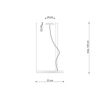 Candelabru LED Sollux Lighting Rio 55, bej, 24 W, 3000 K, 55 x 55 x 150 cm - 9