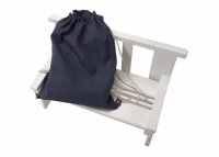 Set paturica, perna si rucsac Somnart cu broderie din in albastru - 2
