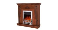 Semineu electric Napoli nuc & Galileo silver, Art Flame, 1035x1100x300 mm, 2000W - 2
