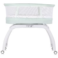 Patut pentru copii Chipolino Sogno 2 in 1 pastel green cu leganare si cantar integrat - 3