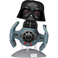 Figurina Funko POP Rides DLX SWD - TIE Advanced x1 cu Vader - 1