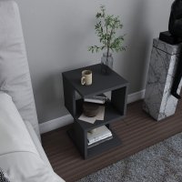 Noptiera Carter Antracit 29.6x29.6x49.4 cm - 2